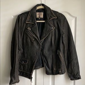 Vintage genuine leather jacket